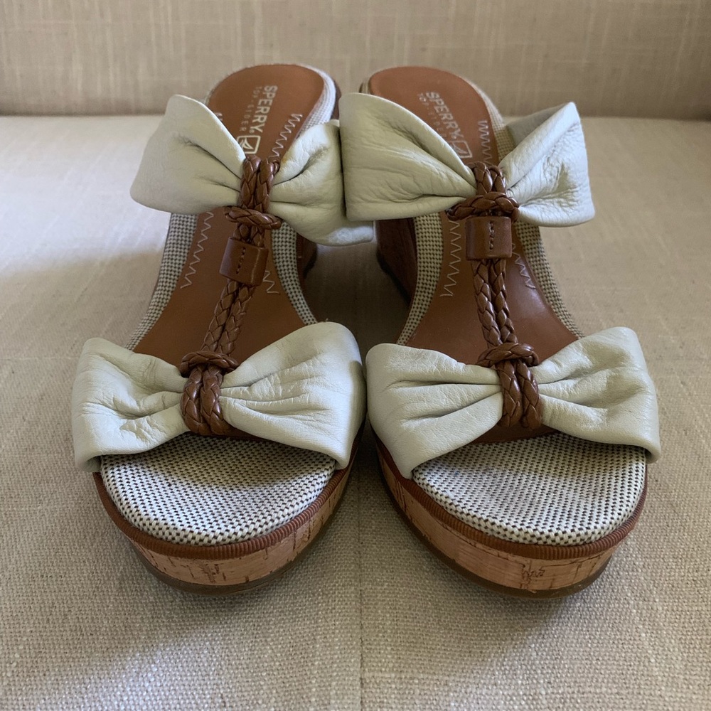 Sperry Beige Wedges